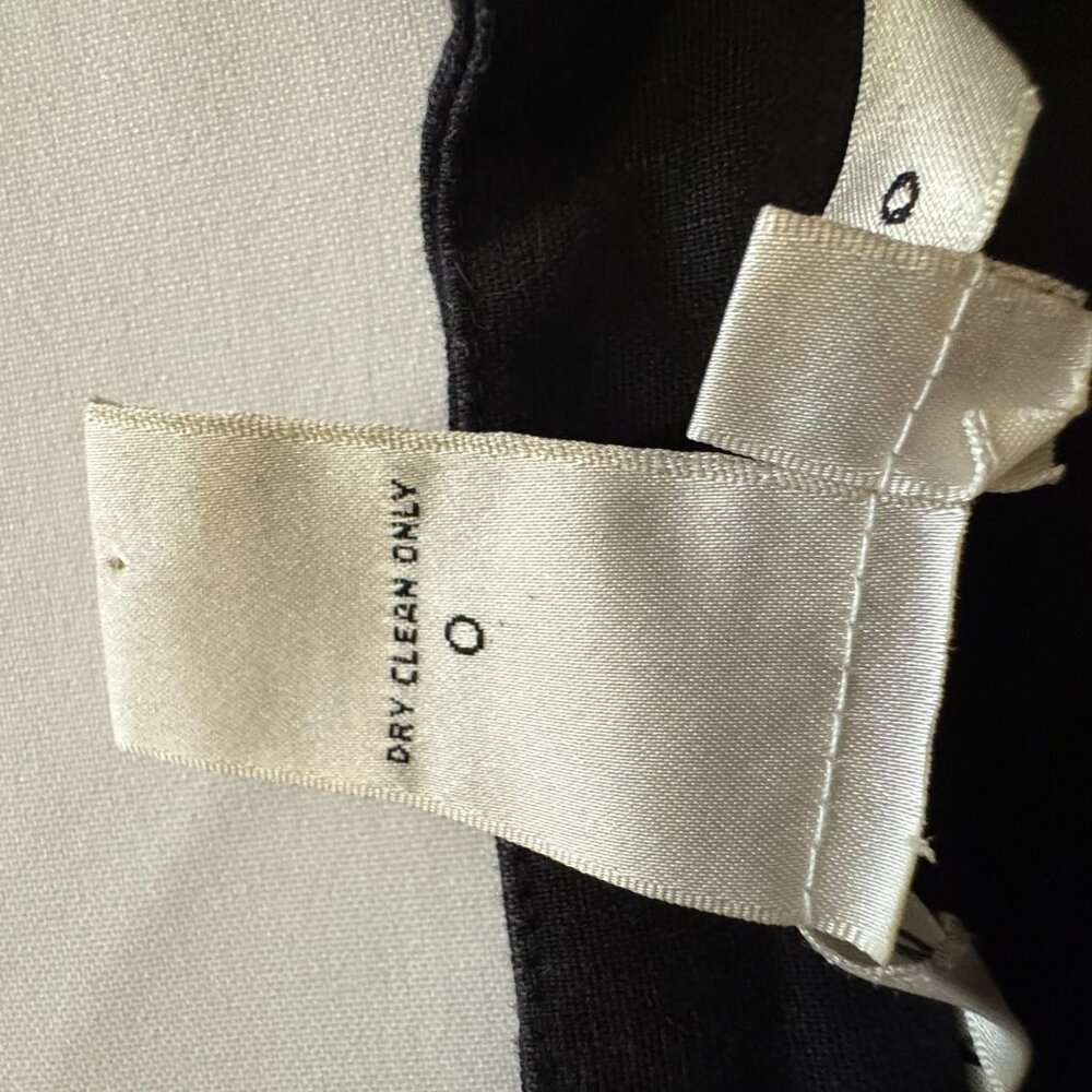 Max Studio Women’s Cropped Linen Jacket Size Large Black Rayon Lining - Picture 9 of 14